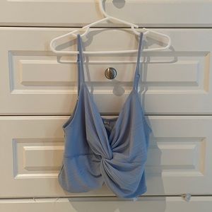 Blue free people tank